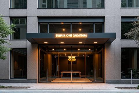 Exterior view of Bharat Cine Locations office building in Mumbai